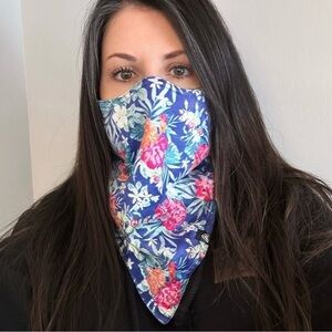 Firefly Floral Fleece Lined Face Mask Scarf